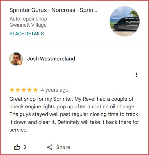 Review of Sprinter Gurus By Josh Westmoreland