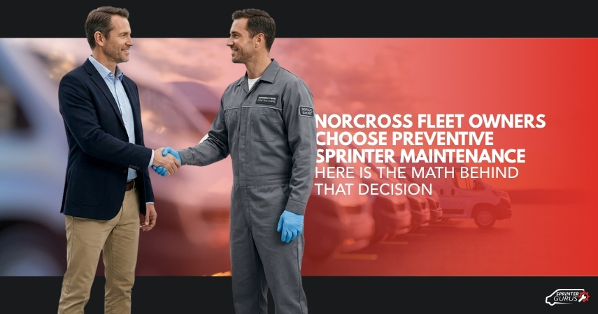 Norcross Fleet Owners Choose Preventive Sprinter Maintenance - Here Is the Math Behind That Decision